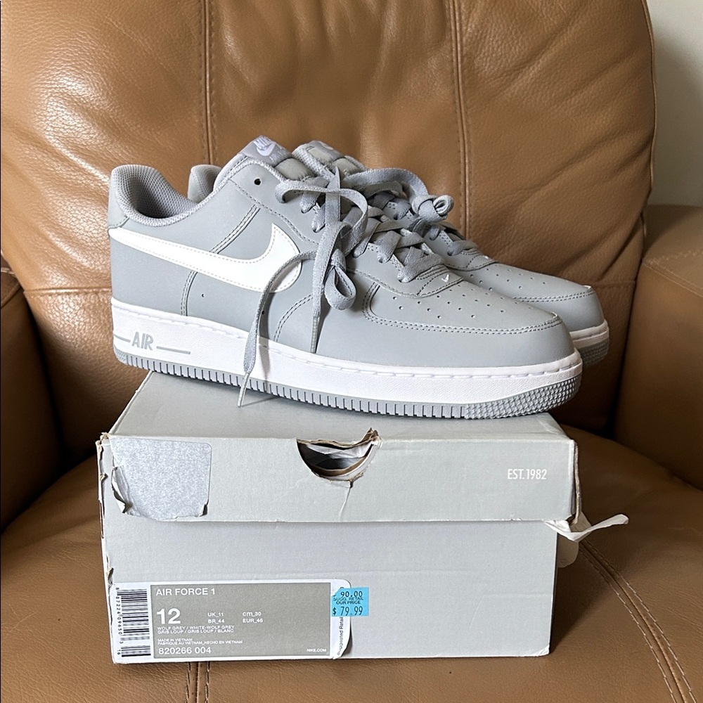 Nike Air Force Wolf Grey Mens size 12